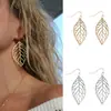 Ins aretes nuevos transfronterizos AliExpress moda simple Mori aretes de hoja de metal aretes