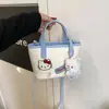 Bolso Cubo Rosa de Dibujos Animados Estilo Coreano para Mujer 2026 Nuevo Modelo Bolso de Mano Bolso Cruzado Gatito Lindo Bolso de Hombro de Gama Alta