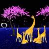 Escultura de Luz LED con Forma de Jirafa Luz Animal Frp Lámpara de Forma de Festival Luz de Árbol LED Iluminación Exterior