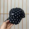 Nueva Gorra de Béisbol Suave con Puntos Estilo INS para Mujer, Sombrero de Sol de Ala Ancha para Verano con Visera de Pato, Sombrero Casual Versátil Personalizado