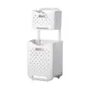 Cesta Plegable para Ropa Sucia, Cesta de Lavandería Modular de Dos Niveles para el Hogar, Contenedor de Almacenamiento para Ropa Sucia y Juguetes en el Baño, Cubo para Ropa Sucia