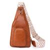 Bolso de Pecho Nuevo de Cuero Suave Más Vendido Transfronterizo Bolso de Mujer Moda Retro Europeo y Americano Bolso Cruzado Fabricante de Mochilas de Gama Alta Venta al por Mayor