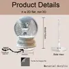 Impresión Plana Transfronteriza 2D Plano Rotación 360 Decoraciones de Bolas de Nieve de Invierno