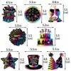 Novos toppers de palito de decoração de festa de Ano Novo transfronteiriços Decoração de atmosfera de feriado do Dia de Ano Novo toppers de palito