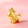 Plata de Ley 999 Colgante de Riqueza Inmediata Caballo de Madera Pequeño Colgante de Caballo Volador Pulsera de Caballo del Zodiaco Accesorios de Cuerda Roja Dropshipping
