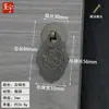 Chengyu novo estilo chinês gaveta de cobre cobre alça de porta de armário de guarda-roupa pingente dragão e fênix único furo tag pequena alça