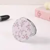 Espejo Pequeño Floral, Espejo de Mano para Maquillaje de Estudiante, Espejo Plegable Portátil, Espejo de Tocador de Doble Cara, Espejo de Tocador de Escritorio