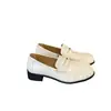 2026 sapatilhas plissadas femininas salto grosso casuais estilo old money sapatos baixos de couro pequenos britânicos bico redondo pretos café