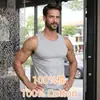 Camiseta Regata Masculina Canelada 100% Algodão, Camiseta Esportiva Slim Fit Elástica, Cor Sólida, Venda Direta, Tamanho Grande 4XL