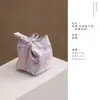 Bolsa de almacenamiento para juego de té de tela estilo chino con asa única, bolsa de accesorios para té estilo vintage para uso doméstico, bolsa de viaje portátil para preparación rápida de té