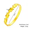 Pulsera de Acero Inoxidable para Mujer Joyería Transfronteriza Lujo Accesible Titanio Chapado en Oro de 18K Pulsera Abierta No se Desvanece