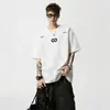Camiseta de Manga Corta Pesada de 280 g con Bordado 3D para Hombre, Top de Verano Juvenil de Media Manga, Marca de Moda, Corte Holgado, Camiseta Versátil