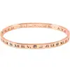 Pulseira de zircônia banhada a ouro para mulheres, pulseira aberta de moda de luxo leve, joia simples e versátil de aço titânio para casais