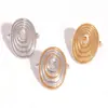 Anillos con un Toque de Lujo de Nicho, Empaque de Joyería Estilo Ins de Lujo Ligero, Diseño de Círculo Geométrico para Mujer, Venta al por Mayor Transfronteriza de Verano