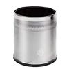 Bote de Basura de Acero Inoxidable sin Tapa Gpx-45N para Hogar Hotel Baño Redondo Doble Capa Flor Grabada 10L Cubo de Habitación
