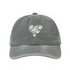 Gorra de béisbol lavada con estampado de corazón de pata de perro transfronteriza, gorra de pico de pato, sombrero para el sol con estampado de pata