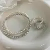 Pulseira Elástica de Zircônia Pérola Shijia para Mulheres, Pulseira Simples de Cubo de Açúcar de Alta Qualidade, Joias Elegantes de Luxo Leve, Atacado