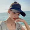Sombrero de verano para mujer, gorra de ala ancha, estilo coreano, para ciclismo al aire libre, protector solar, parasol, anti-UV, sombrero vacío para el sol.
