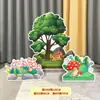 Tablero KT escenario escena de bosque árbol grande utilería de actuación casa maqueta de sketch infantil tablero de fondo