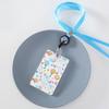Nuevo juego de tarjetas de estudiante con patrón de doble cara, pequeño floral, creativo, telescópico, para tarjeta de autobús, para colgar al cuello, juego de tarjeta de arroz, cuerda para colgar