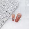 Arte de Unha Cyber Celebrante Coração Torto Diamante Super Brilho Coração de Pêssego Strass Diamante K9 Decoração de Unha Diamante Grande de Luxo Fundo Pontudo Diamante de Amor