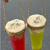 Cesta de bambu copo para bebida tecelagem de bambu cesta de bambu tubo de bambu conjunto de produtos de bambu gaiola para copo copo de chá de leite check-in celebridade da internet manga oca sorvete