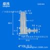 Conector Codo en L de Ángulo Recto Sanglian Junta de Tubería Tamaño Pequeño Equipo Industrial Consumibles Manguera de Plástico Micro