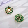 Botão de Cobertura Exquisito Punho de Camisa Abotoaduras Acessórios de Joias DIY Camélia de Acrílico Acessórios de Botão de Gola