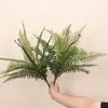 Helecho persa, helecho de hoja persa, plantas verdes artificiales para jardines, estanques, rocallas y proyectos de paisajismo en miniatura