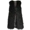 Chaleco de Piel Sintética tipo Borrego de Invierno 2026 Estilo Largo Chaleco Cálido Chaleco Chaqueta para Mujer Directo del Fabricante