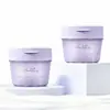 Novo produto: Pote de 250ml para discos de algodão para compressa cosmética, feito de material PP, material de embalagem para creme facial e máscara labial, formato especial