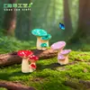 Musgo Micro Paisagem Desenho Animado Criativo Cogumelo Artificial Arbusto DIY Decoração Acessórios Mini Jardinagem Paisagismo Pequenos Enfeites