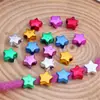 Peluca Trenzas Tocado para Niñas Cabello Trenzado Cuentas Plástico Colorido Mezclado Estrella de Cinco Puntas Cuentas de Agujero Grande Joyería DIY