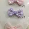 Cuadros de lentejuelas lazo accesorios diy tela accesorios hechos a mano ropa accesorios para el cabello cuadros de lentejuelas nudo plano