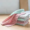 Paño de Cocina Absorbente Sin Pelusa Espesado Paño para Lavar Platos Hogar Estropajo Doble Cara Coralina Paño de Limpieza