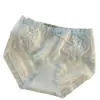 Bragas de mujer estilo francés de deseo puro, satén sedoso con encaje, sexys, entrepierna de algodón puro, bragas triangulares de talla grande