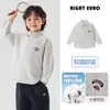 Camisa de Manga Larga de Algodón Puro para Niño Estilo Europeo Otoño 2026 Ropa Nueva para Niños Estilo Primavera/Otoño Top Trendy para Bebé Niño