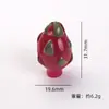Colgante Llavero 3D Fruta Realista Grande Shangding con Durian, Mangostán, Pitahaya y Mango para Manualidades DIY