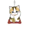Novo Chaveiro de Gato Acrílico Criativo Fofo Pingente de Mochila de Estudante Desenho Animado Presente