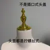 Adereços e Acessórios para Manequins, Manequim Falso de Meio Corpo com Cabeça Coberta de Tecido, Loja de Roupas, Tampa Superior Dourada Rosqueável, Tampa de Madeira Maciça