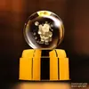 Luz Noturna de Planeta com Bola de Cristal Giratória Enfeites Criativos para Mesa Artesanato Feng Shui Presentes para Professores Novos Produtos Transfronteiriços