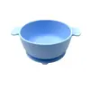 Tazón de silicona de doble asa para niños con tapa antipolvo vajilla aprende a comer traje de alimentación integrado suministro directo de fábrica transfronterizo
