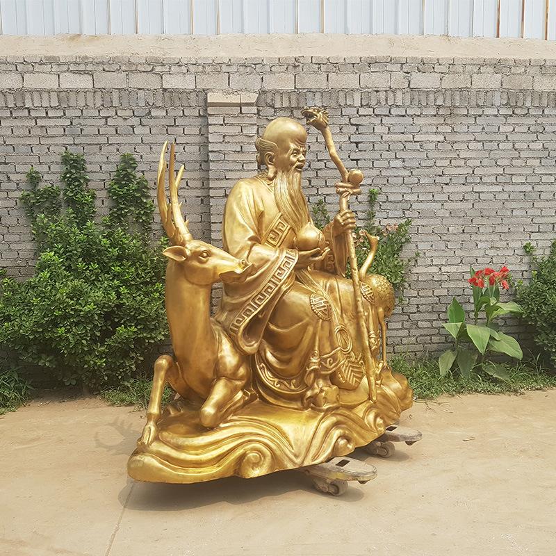 铜寿星公雕塑
