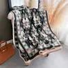 Bufanda Gruesa de Jacquard Paisley de Doble Cara de Faux Cachemira para Viaje, Chal Versátil de Estilo Étnico Vintage para Primavera y Otoño