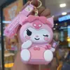 Bolsa de monedas popular de Capibara Llavero Cabeza de silicona Bolsa de almacenamiento para auriculares Bolso colgante Accesorios Regalos pequeños Al por mayor