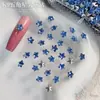 K9 Estrella de Cinco Puntas Fondo Puntiagudo Decoraciones para Uñas de Circonita Celebridad de Internet Super Brillantes Estrellas Pequeñas de Colores Estrella de Mar Decoraciones para Taladro de Uñas DIY