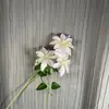 Flor Artificial de Clematis Buquê Artificial Flor Artesanal Flor de Casamento Flor de Seda Artificial Decoração de Paisagismo de Casamento Arranjo de Chão