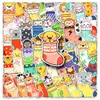 50 pegatinas originales para calcetines, dibujos animados, animales lindos, pintadas a mano, impermeables, decorativas para cuaderno, teléfono móvil, estas pegatinas transfronterizas