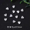Contas Espaçadoras de Flor de Montanha de Trevo de Quatro Folhas Cor Prata Espessa Conservação de Cor Acessórios Pequenos para Joias DIY Pulseira Colar Venda por Atacado em Estoque
