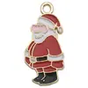 Conjunto de 30 Acessórios de Esmalte de Natal para DIY: Papai Noel, Boneco de Neve, Sino, Rena, Pingentes de Pulseira, Chaveiros